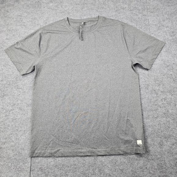 Vuori Shirt Mens Large Tradewind 2.0 Gray Athletic Performance Gym Training - Picture 1 of 5
